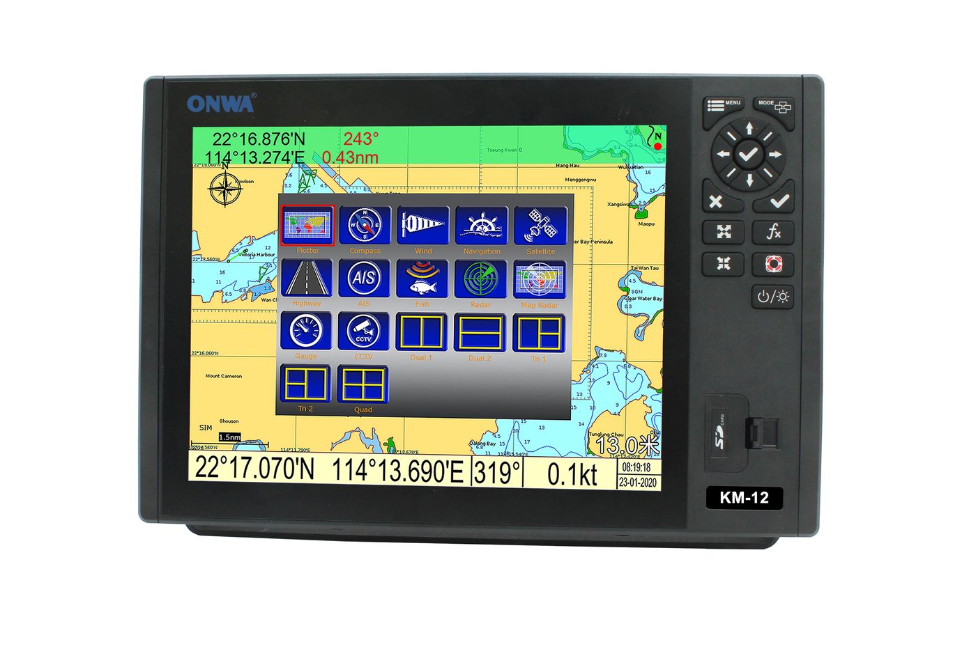 Chartplotter ONWA KM-12 da 12 pollici